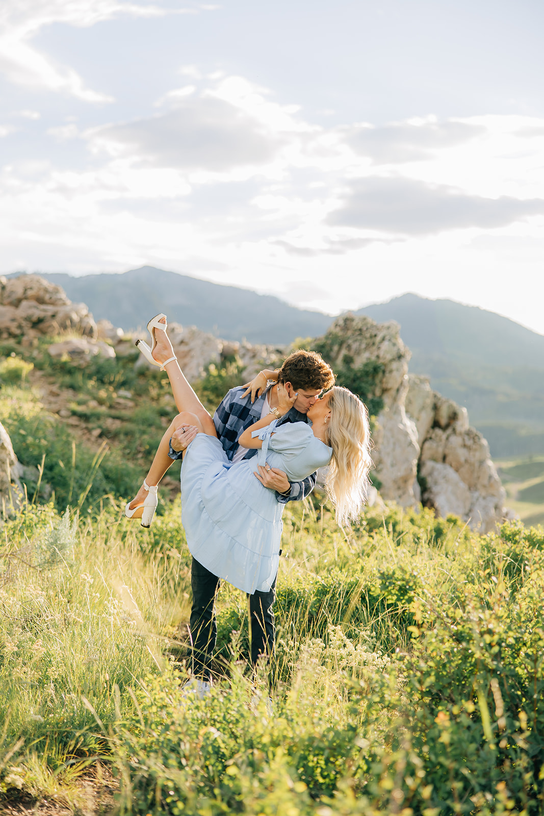 wedding photographer in utah, engagements in mountains