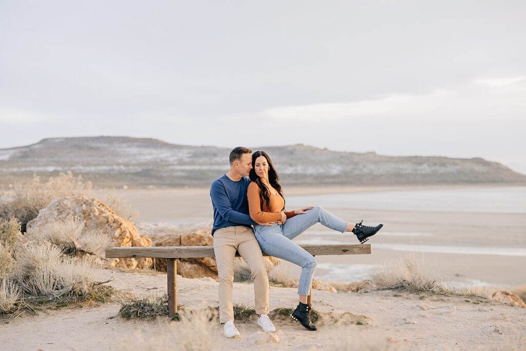 Antelope Island | Chad + Joanna Engagements