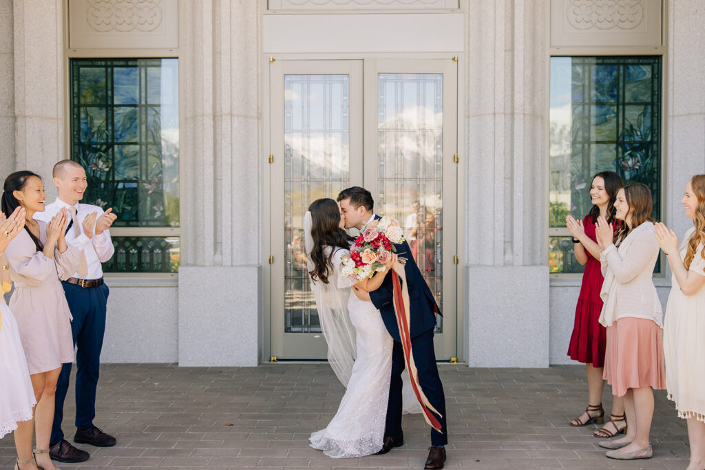 Tying the knot at the Orem Utah Temple