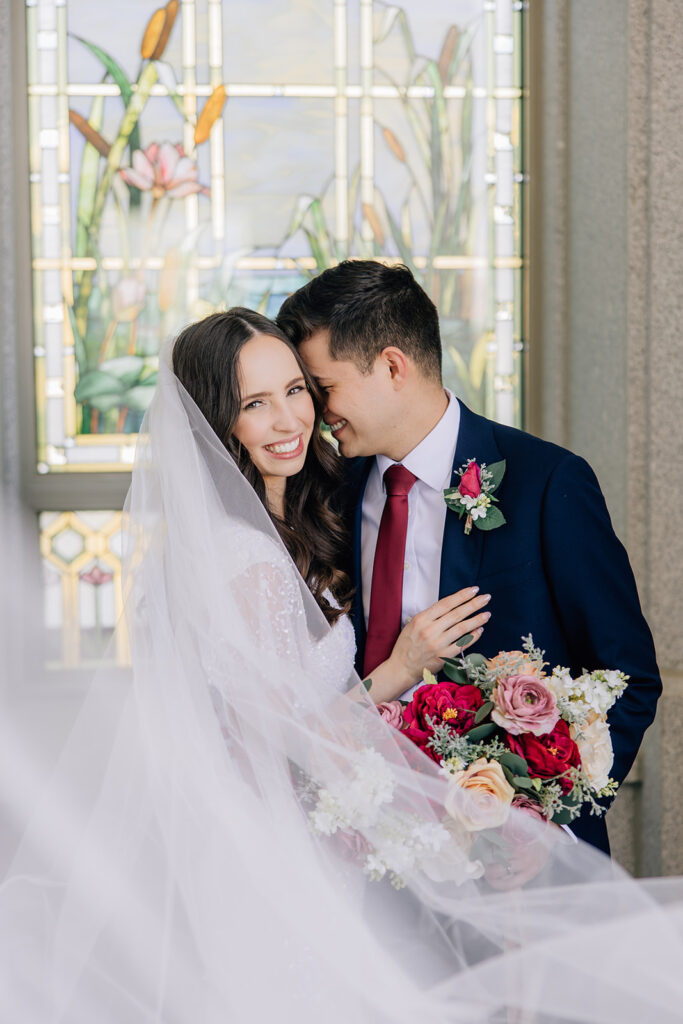 Tying the knot at the Orem Utah Temple