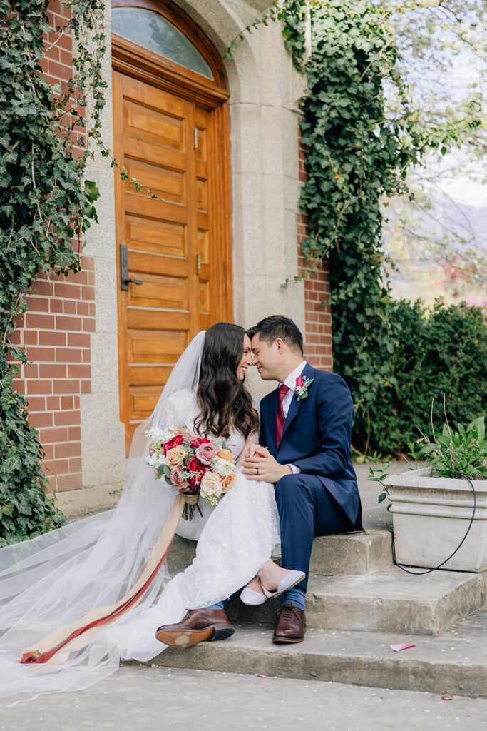 Tying the knot at the Orem Utah Temple