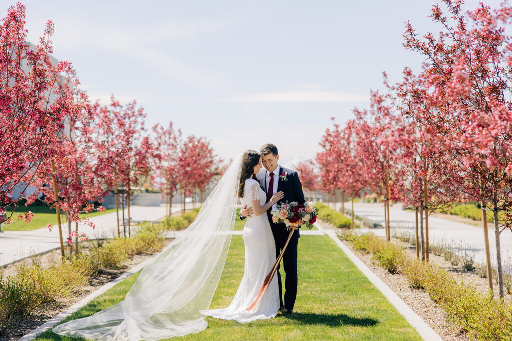 Tying the knot at the Orem Utah Temple