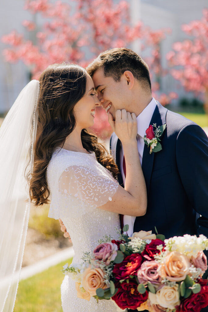 Tying the knot at the Orem Utah Temple