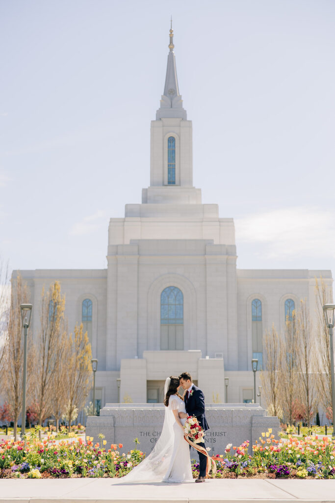 Tying the knot at the Orem Utah Temple