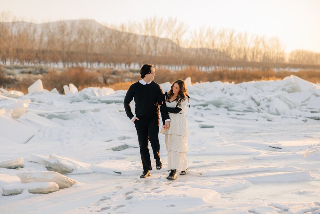 Utah Lake Ice Stacks