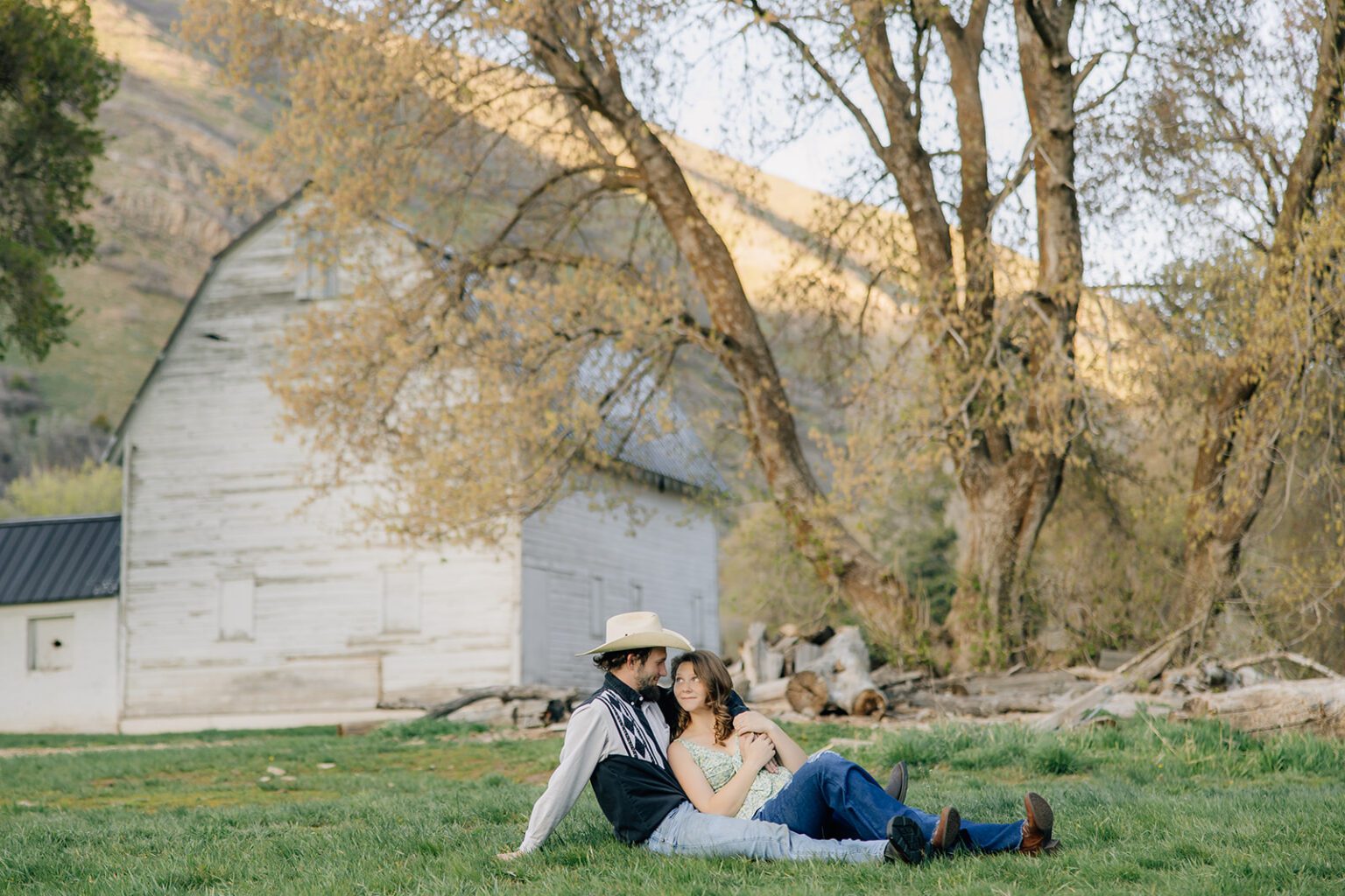 Jollys Ranch rustic engagement session