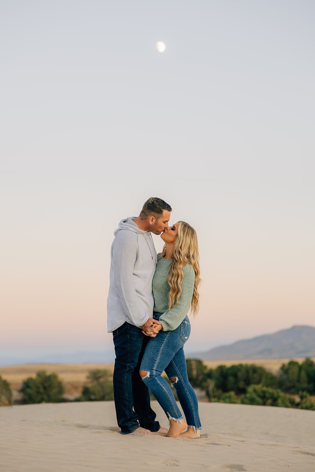 a couple at Little sahara ut