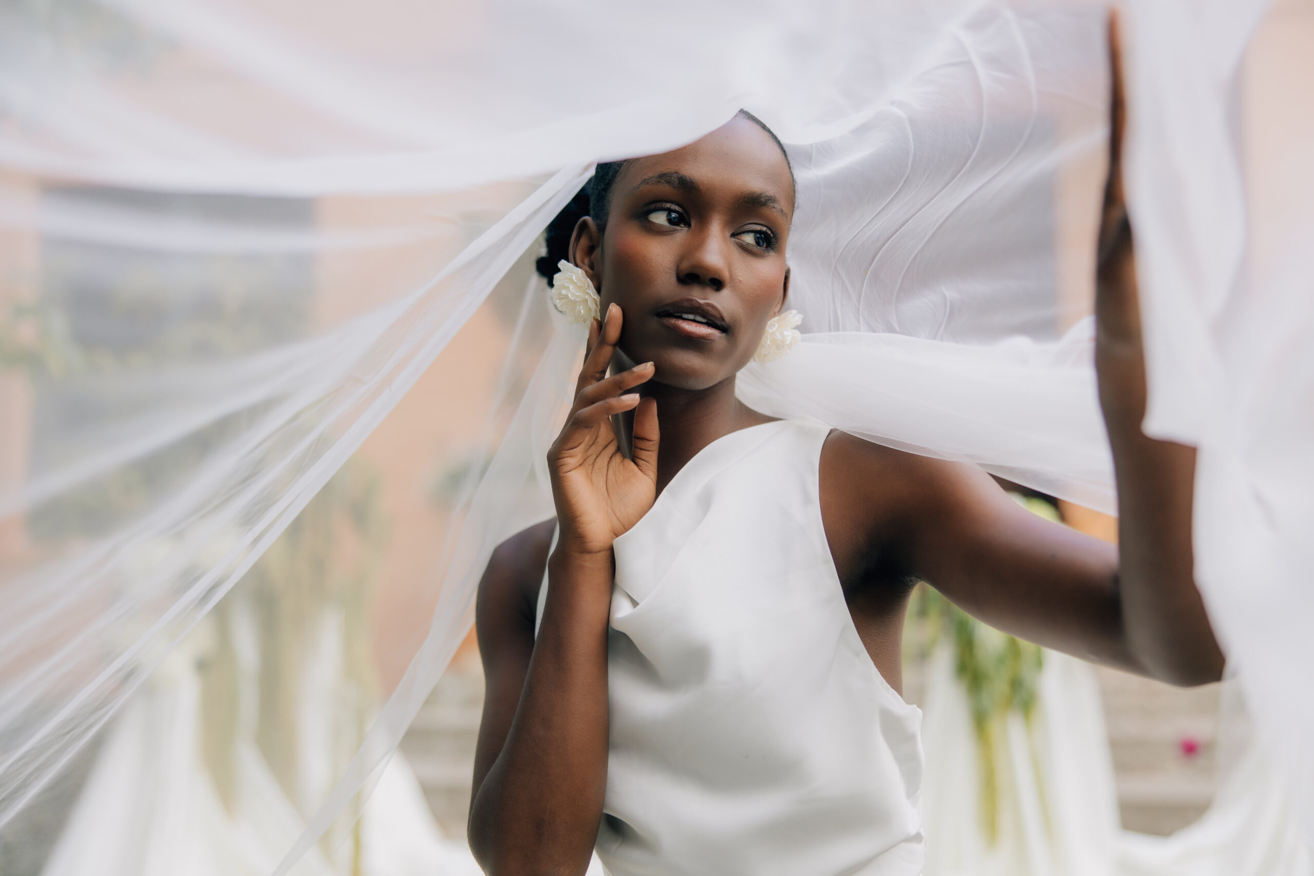 bride under her veil