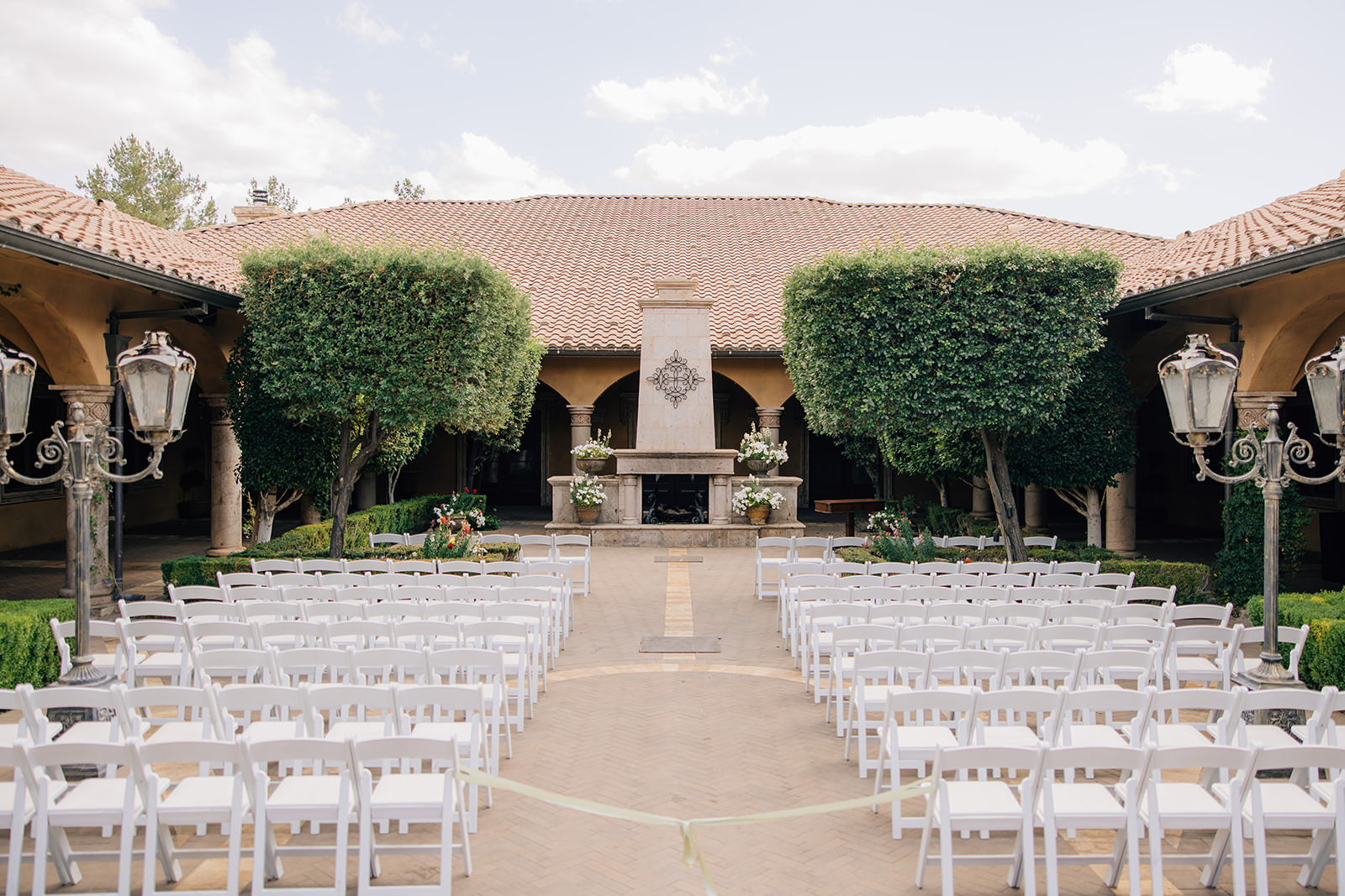 villa siena gilbert az, ceremony setup