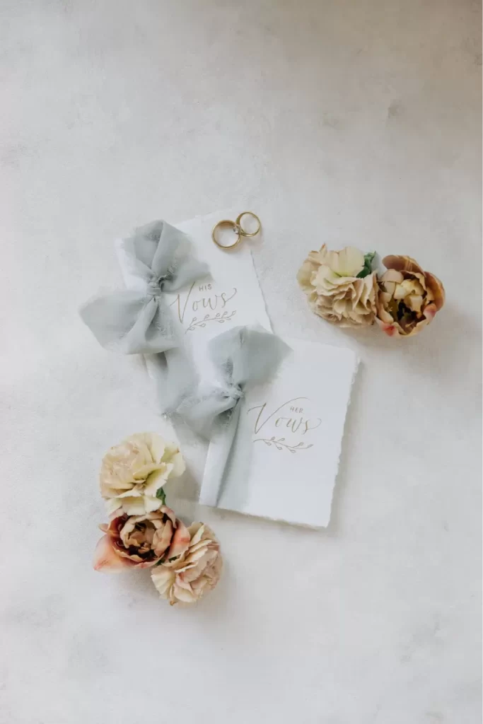 vow books, utah wedding photographer custom wedding vow books with rings and flowers